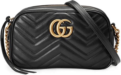 borsa media gucci a spalla pelle nera gg|Borse da donna Gucci .